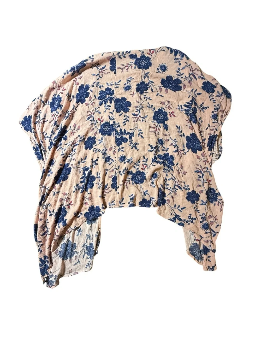 Lane Bryant Pink Floral Overpiece Kimono One Size Fits 14-28 Wrap